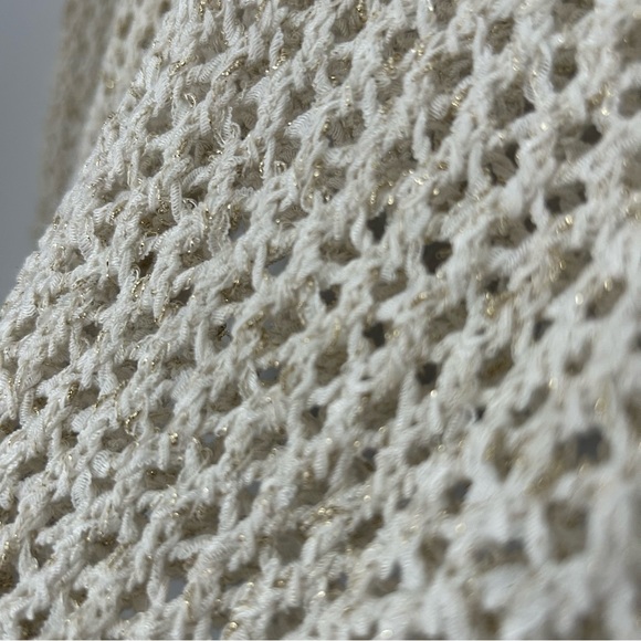 AllSaints Mesh Metallic Crew Jumper Sweater - Picture 5 of 11